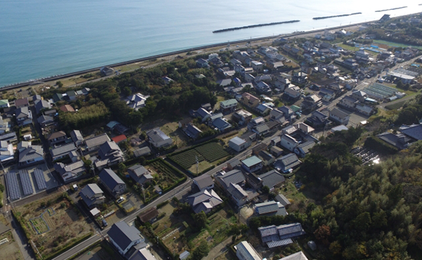 牧之原市の町並み