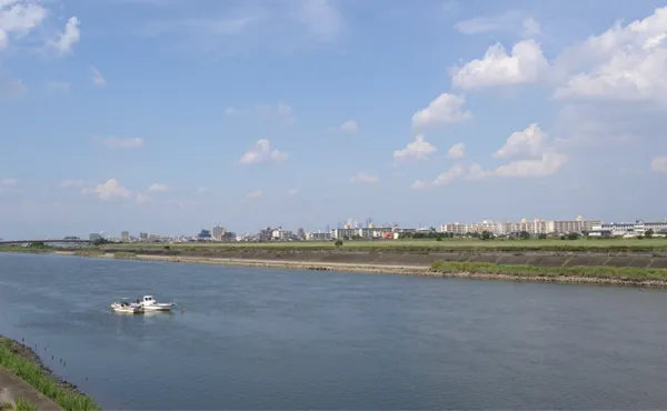 新川からの風景