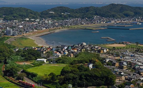 ゆうひが丘展望台からの景色
