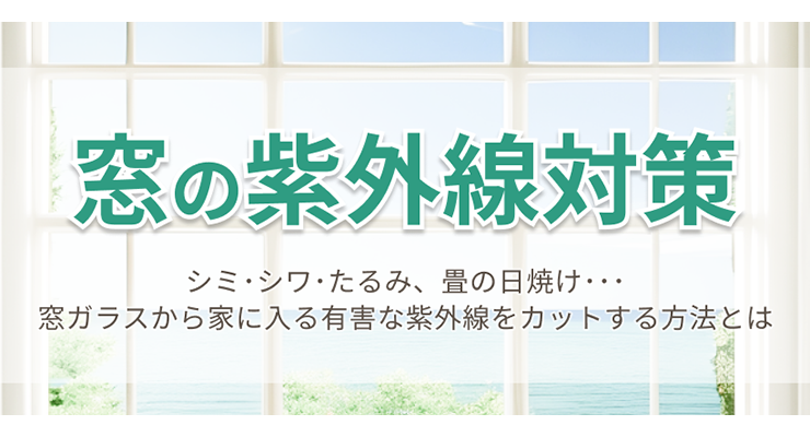 窓の紫外線対策
