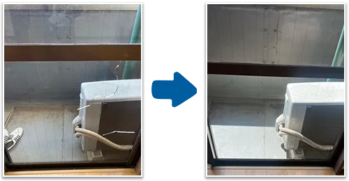 マンションの窓ガラス修理